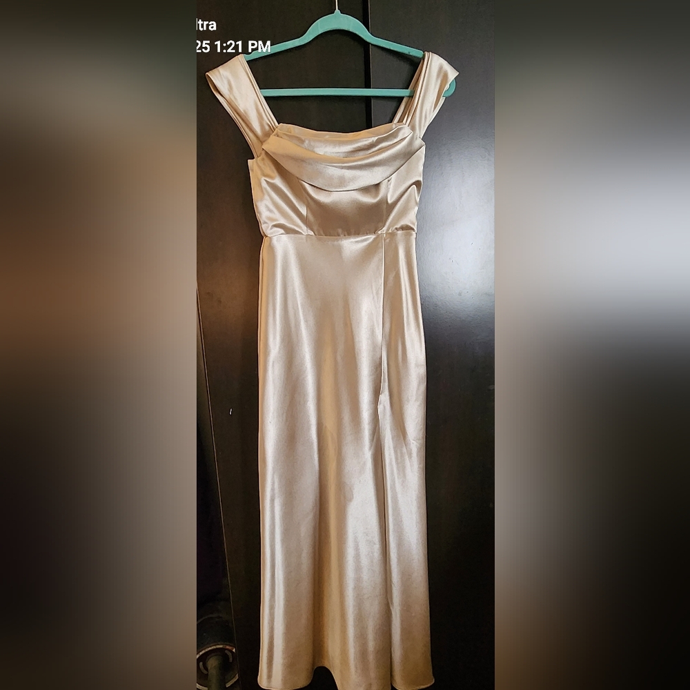 BIRDY GREY Cream Satin Dress SIZE 0
